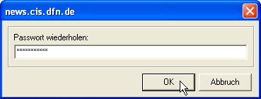 Passworteingabe wiederholen