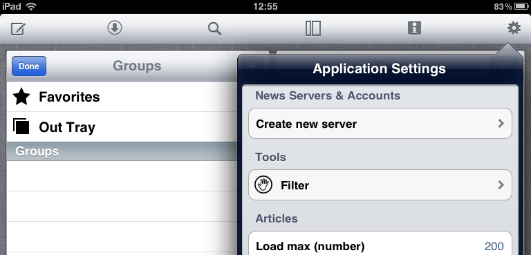 Application Settings