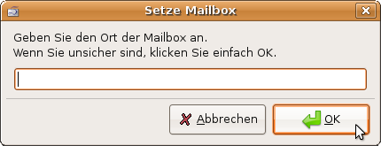 Ort der Mailbox